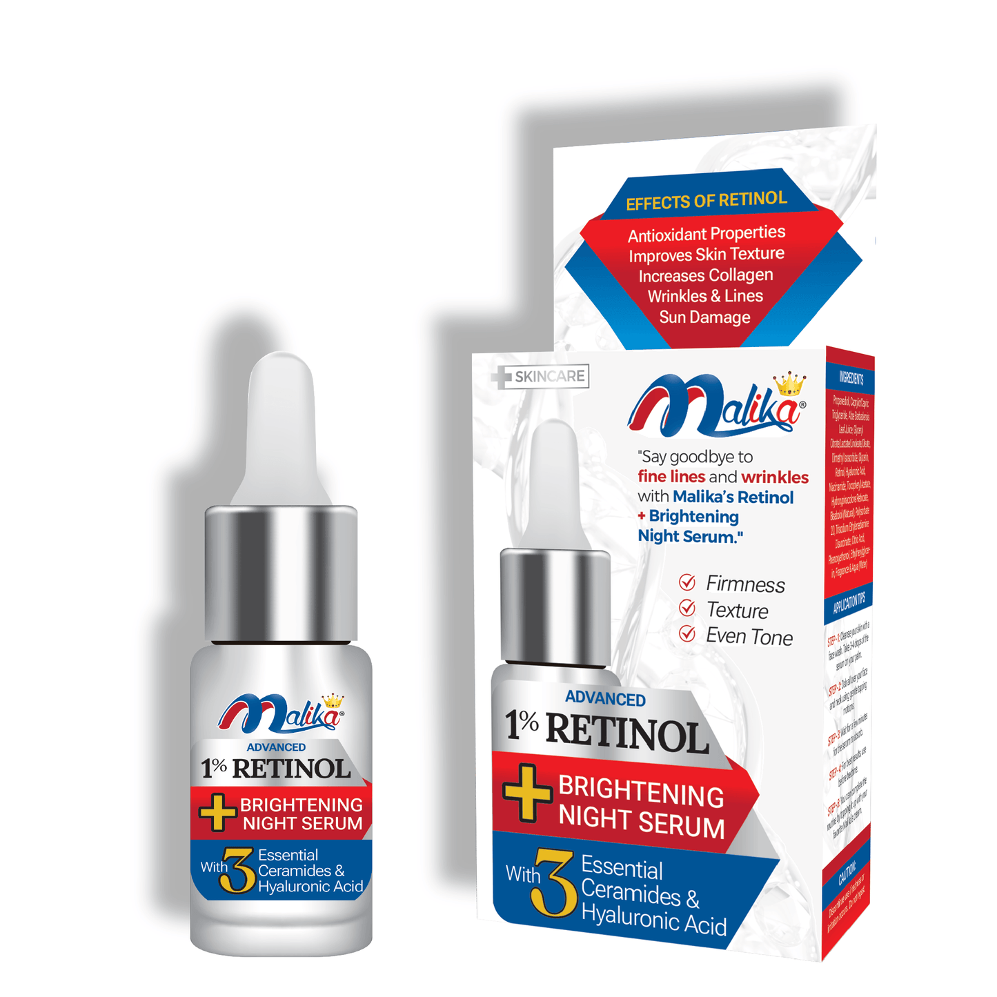 Malika Retinol Brightening Night Serum 5ml