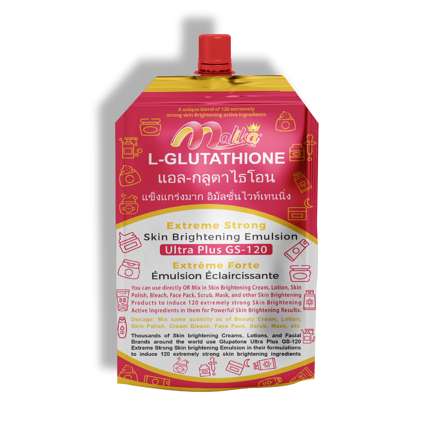 Malika L-Glutathione Ultra Plus GS-120 Brightening Emulsion 50ml