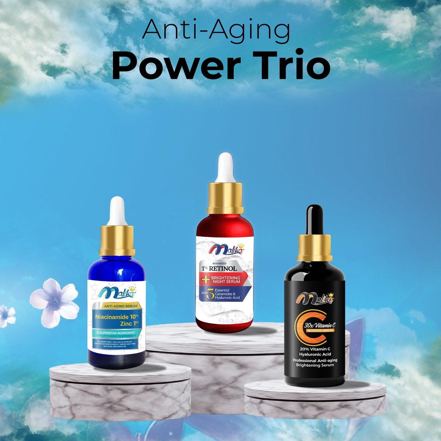 Anti - Aging Power Trio Bundle - Kaasmetics